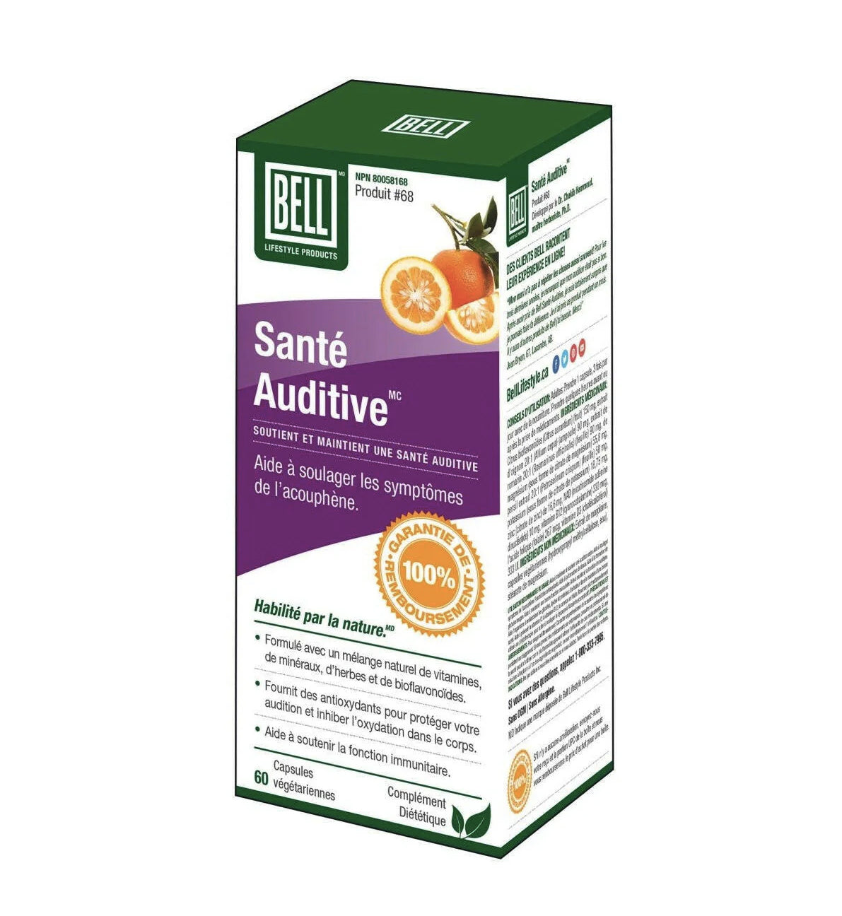 Santé auditive - Bell #68 - 60 capsules